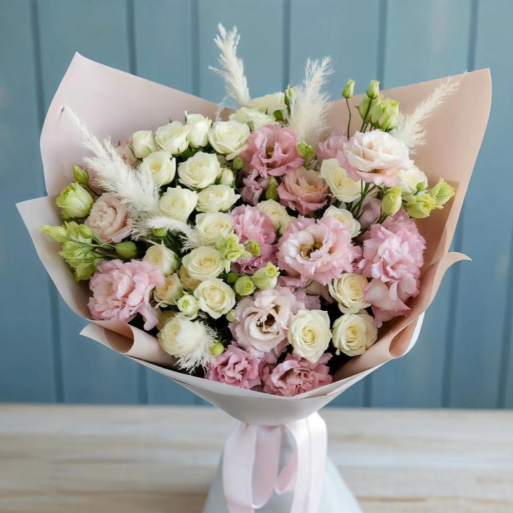 Букет цветов из: Альстромерии и Розы в Курлово