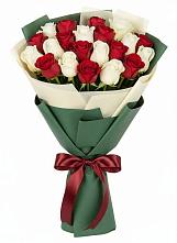 Букет Микс из красных и белых роз #REPLACE_PRED# Курлово