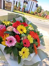 Букет цветов из:  Герберы #REPLACE_PRED# Курлово