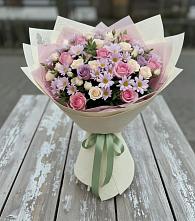 Букет цветов из:  Розы и Хризантемы #REPLACE_PRED# Курлово